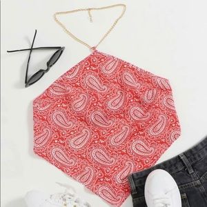 Red Bandana Top